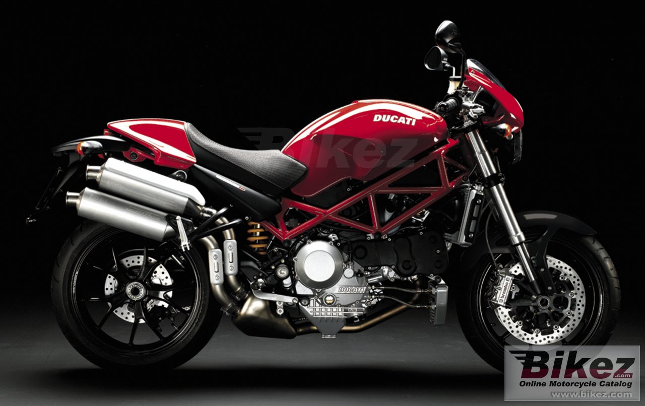 Big Ducati monster s4r testastretta picture and wallpaper from Bikez.com